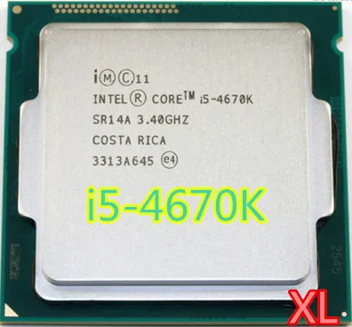 INTEL Core i5-4670K i5 4670K I5 4670K 3,4 ГГц/6 МБ/4 ядра/Socket 1150/5 GT/s) четырехъядерный настольный процессор SR14A 4670K