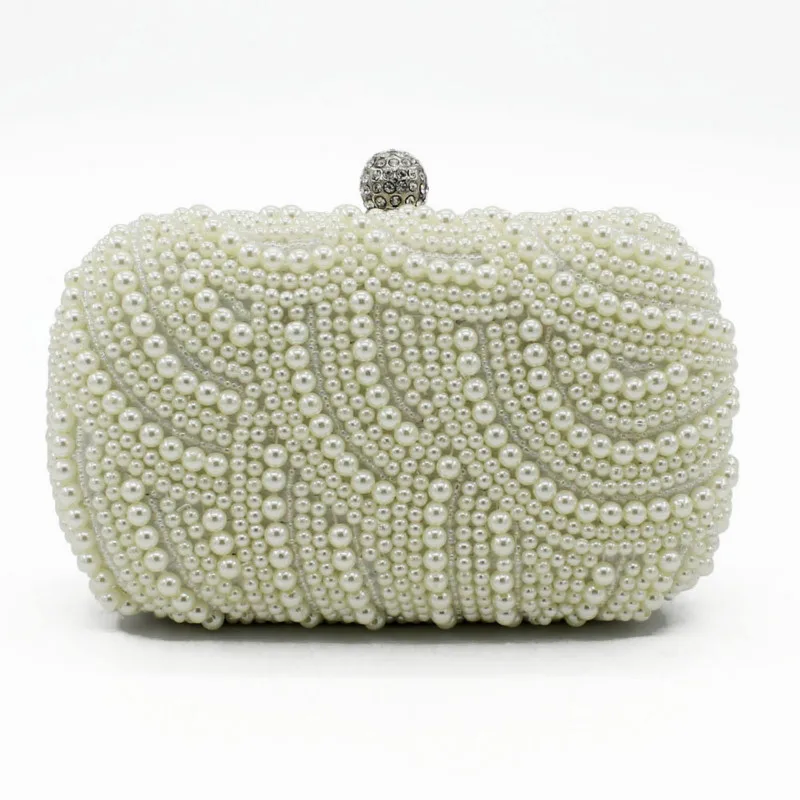 

Women Evening Bags Delicate Pearl Bag Small Purse Day Clutches Handbags Black White Pearl Wedding Bags Women Party Bag Sg142