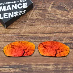 ToughAsNails Поляризованные замены линзы для Oakley усов солнцезащитные очки огонь красный зеркальные Цвет (объектив только)