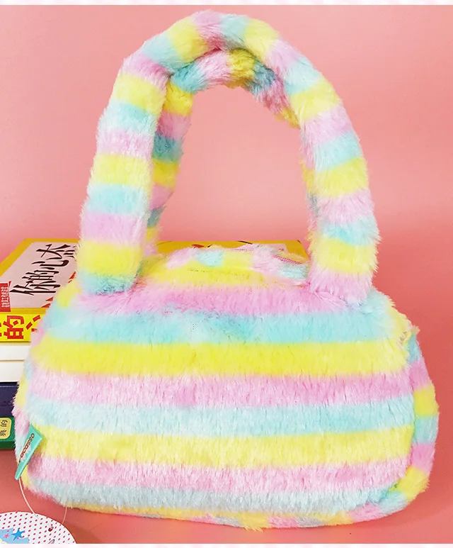 Радуга плюшевая Alpacasso Сумки из натуральной кожи кавайная сумка для подарок