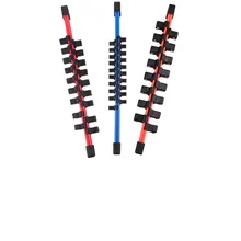 3 шт. универсальный промышленный пластиковый двухсторонний держатель для гнезда для рейки Органайзер 1/4 3/8 1/2 многофункциональные двухсторонние инструменты