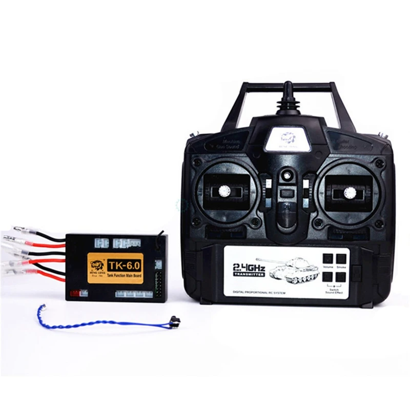 

6.0 Function Mainboard And 2.4G Transmitter Remote Control System Set for Heng Long 1/16 Rc Car Tank Model