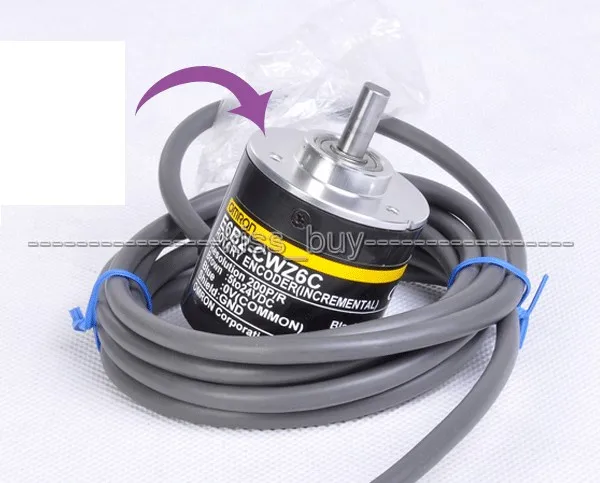 

E6B2-CWZ6C 2000P/R Omron Rotary Encoder + Coupling DC 5V-24V 12V
