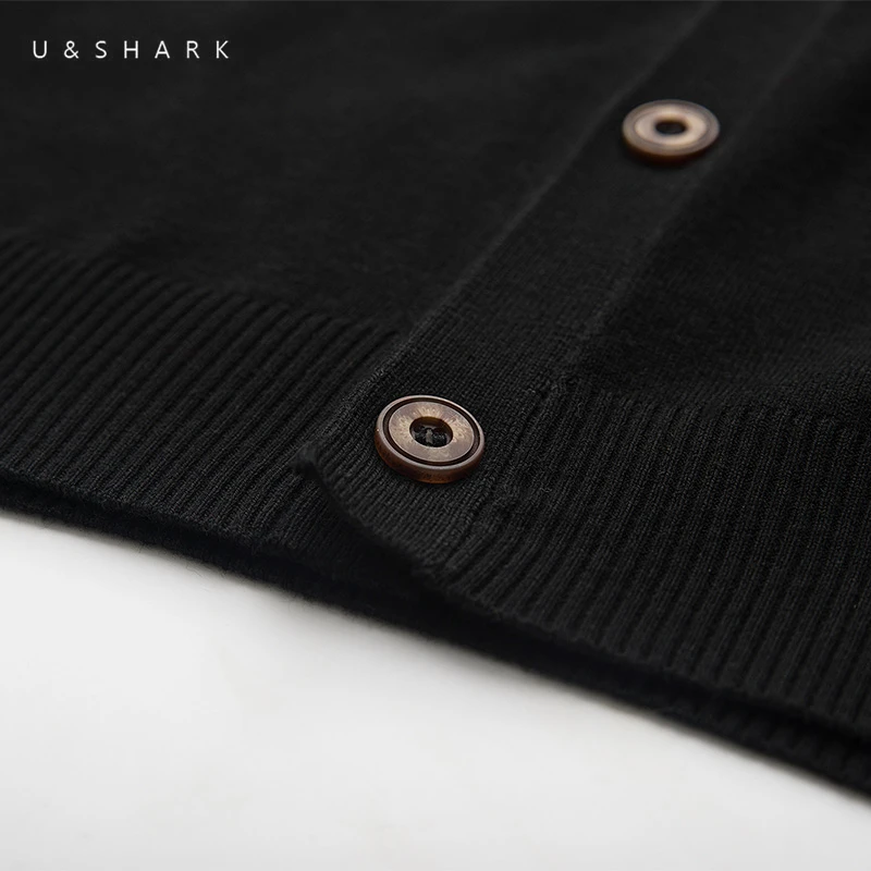 U & SHARK новинка 2018 весенний мужской кардиган модный Повседневный свитер вязаная