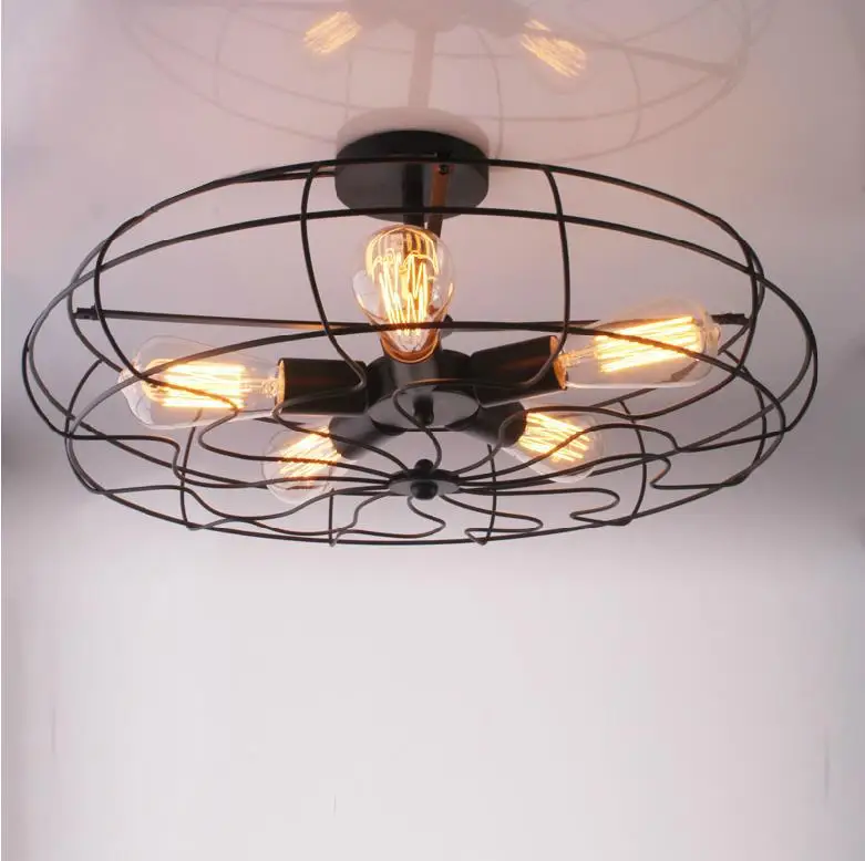 American Country Ceiling Lights Industry & Creative Personality Retro
