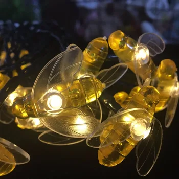 

LED String Bee Creative Solar Light String Waterproof Holiday Decoration Battery Light String