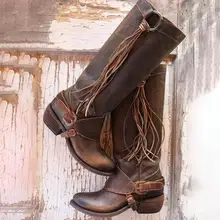 Женские сапоги; модные сапоги до колена; женские зимние сапоги; Роскошная обувь; повседневные женские зимние сапоги; Botines Mujer;