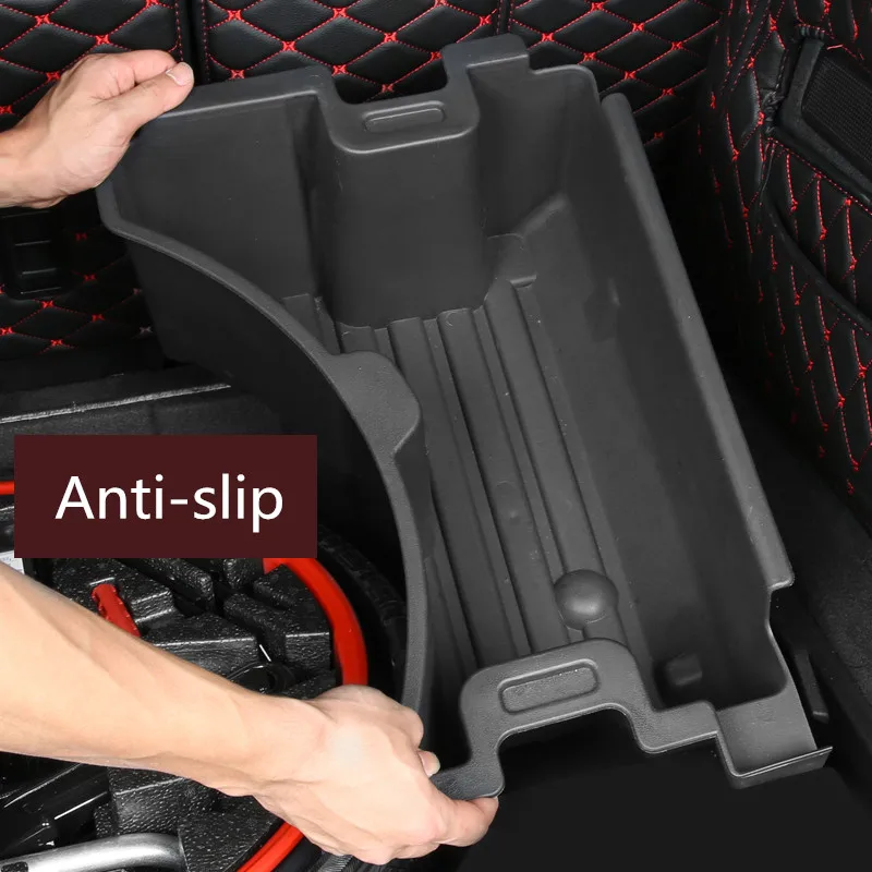 

Car Rear Trunk Organizer Below Layer Lower Desk Storage Box for Porsche Cayenne 2018