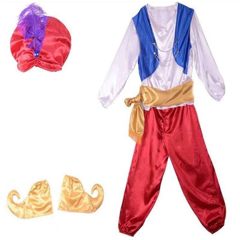 Лампа Ала Дин Ролевые костюмы для игр Хэллоуин Арабская одежда карнавал праздничное платье Ала традиционная униформа