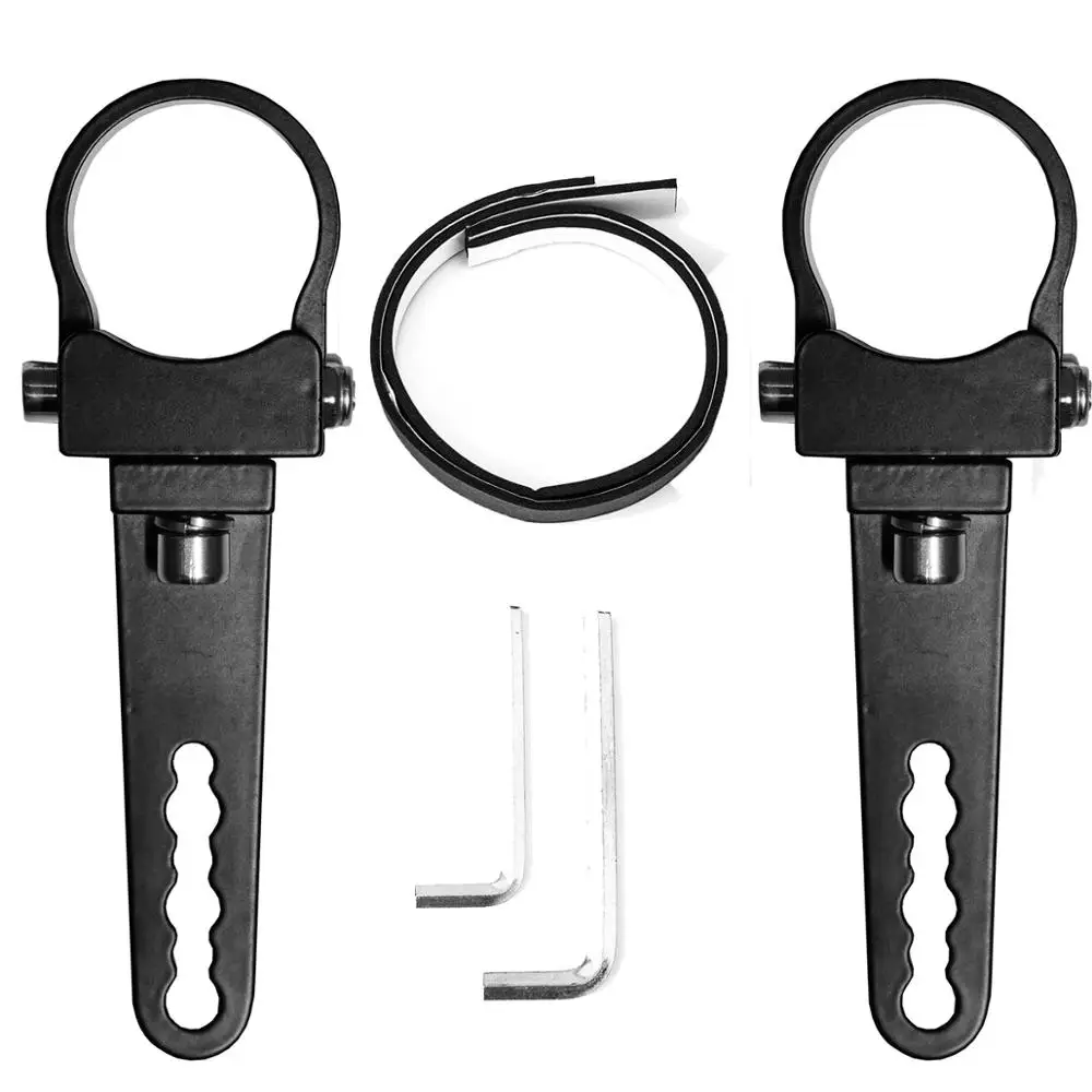 Universal Mount Bracket Tube Clamp Roll Cage Bumper Holder for Led Light Bar Led Work Driving Light 1 1.25 1.5 1.75 2 inch in Round Square Single Row Dual Row Straight Curved Barra ATV UTV Truck Pickup 4x4 4wd 