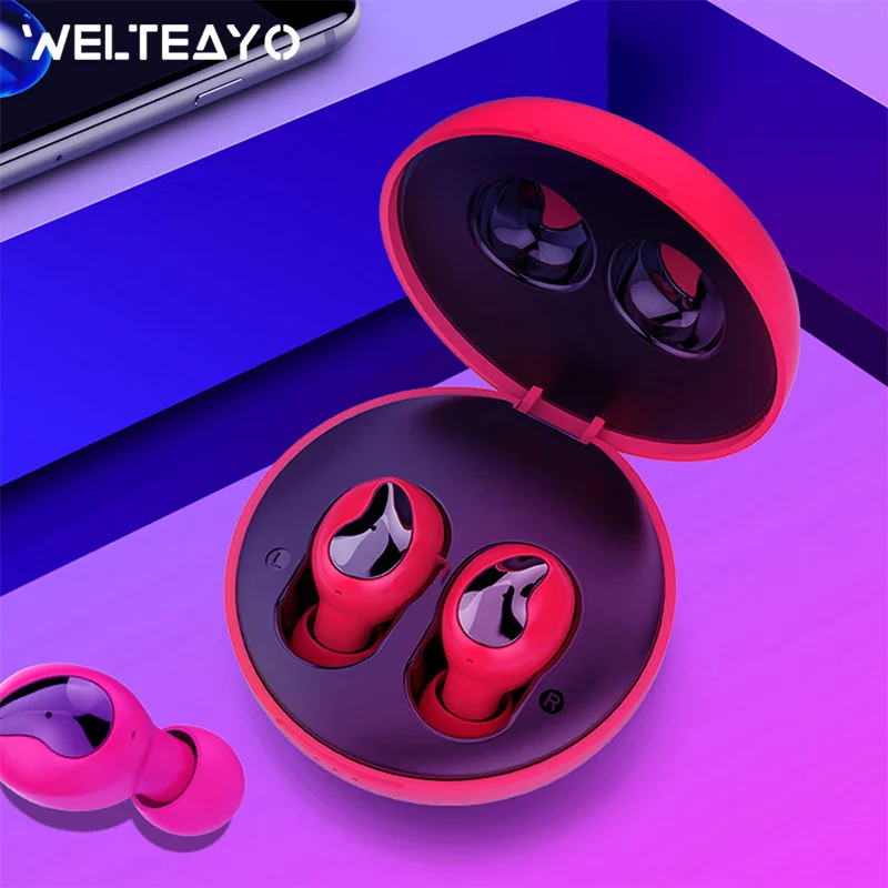 

WELTEAYO Xi9 Bluetooth 5.0 Headset Wireless Stereo Headphone TWS Bluetooth Earphone In-Ear Handsfree Earbuds With Mic For Phones