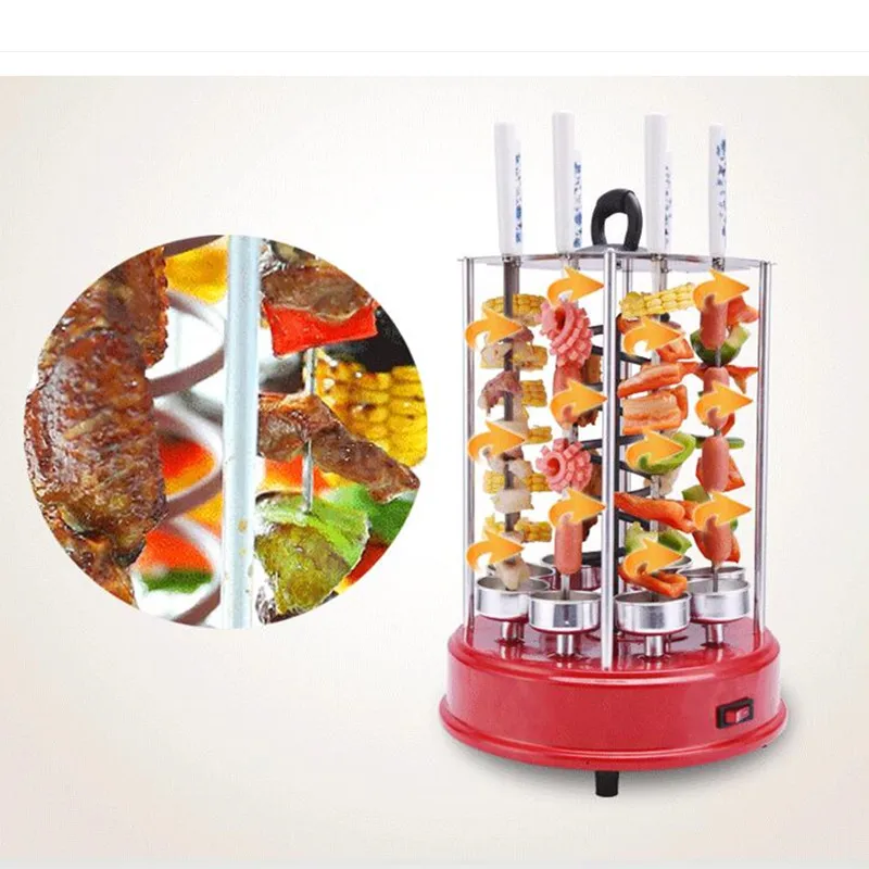 220V Automatic Rotate Electric Grill Machine Barbecue Grill Oven