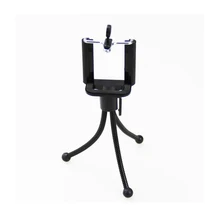 30 шт./лот мини металлический штатив+ Универсальный Противоскользящий зажим для телефона держатель для мобильного телефона Стандартный 1/4 Винт