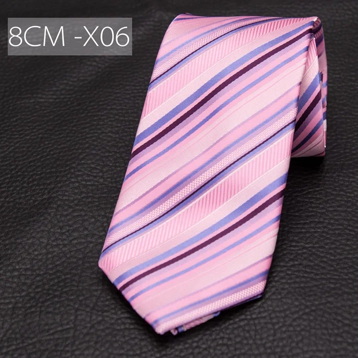 XGVOKH 1200 Needles галстуки полосатые галстуки для мужчин 8 см ширина классические мужские s Corbatas Gravata деловые вечерние галстуки галстук из полиэстера - Цвет: X06