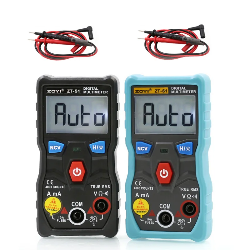 

New -S1 Digital Multimeter tester True- intelligent NCV 4000 AC/DC Voltage Ohm Tool with NCV LCD backlight+