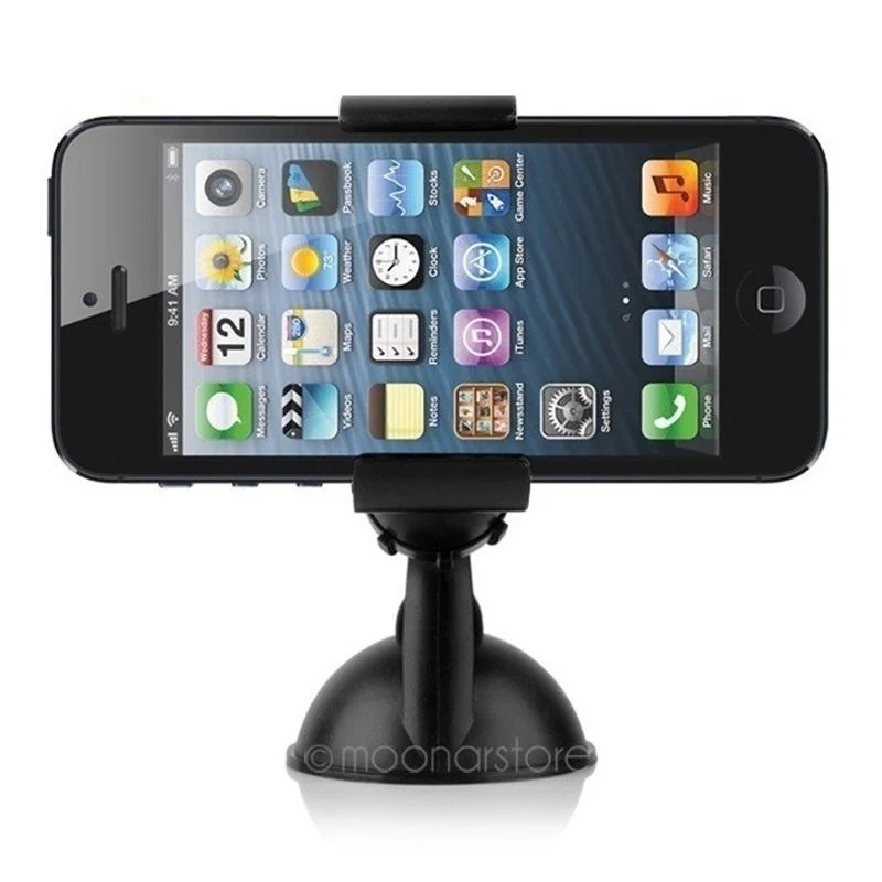 

Car Phone Holder 360 Rotating Mount On Car Windshield New Universal Mini GPS Car Phone Holder Cell Stand Support For Phone