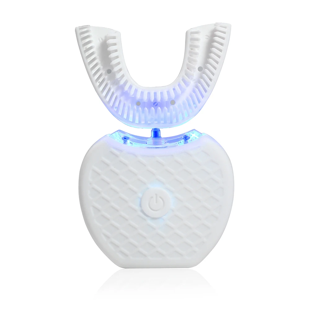 

Ultrasonic Silicone U-shape Toothpaste Head Silica Gel Automatic 360 Degree Sonic Automatic Toothbrush Teeth Whitening Kit