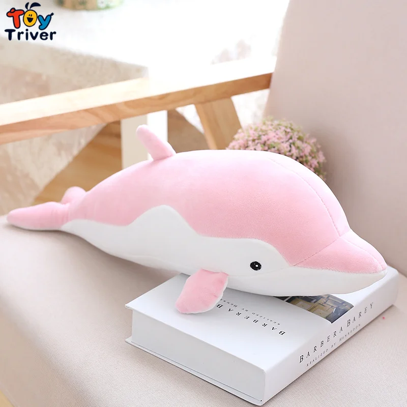 Дельфин плюшевая игрушка тривер набитые дельфины океан животное кукла для детей девочка подарок на день рождения домашний магазин Декор Прямая