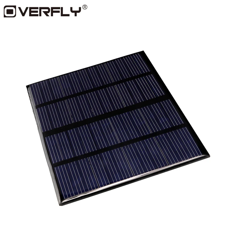 

Overfly Solar Panel 12V 1.5W Polycrystalline Silicon DIY Battery Charge Solar Module Epoxy For Phone Mini Portable Solar Cells