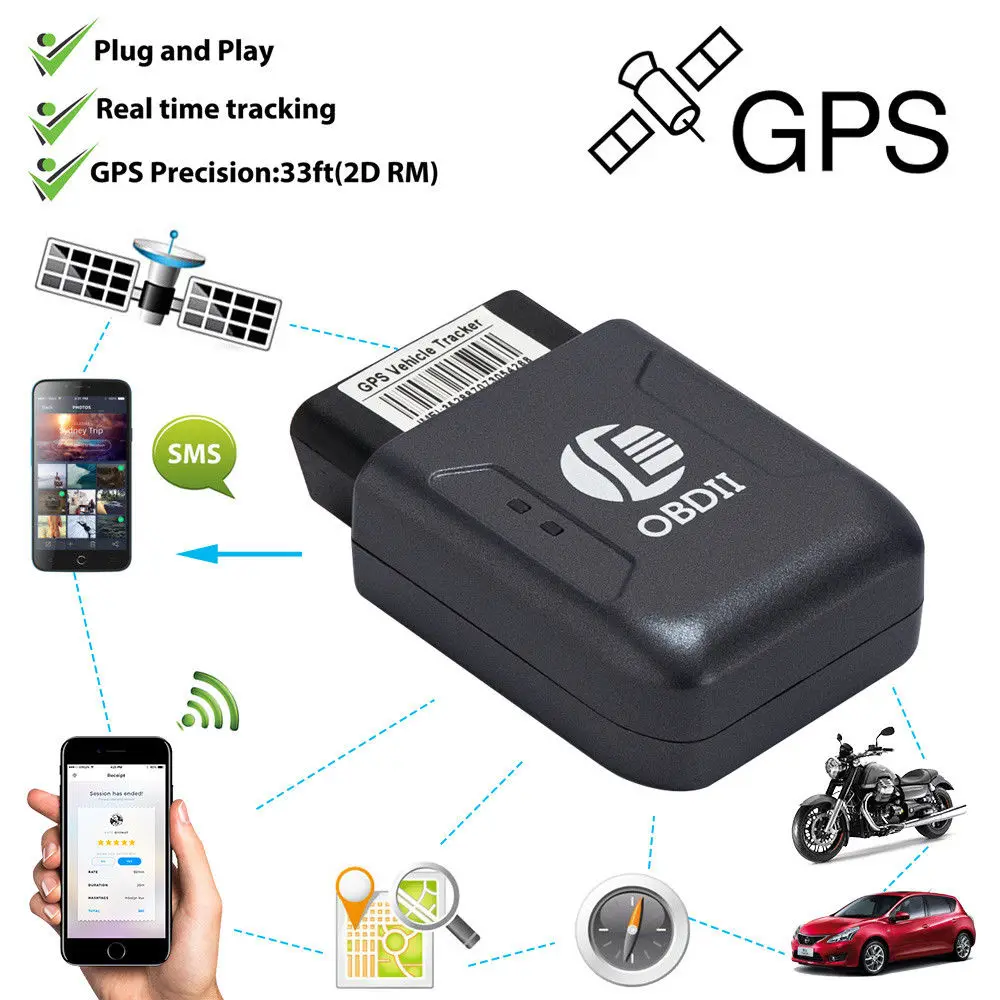 OBD II gps трекер 16PIN OBD Plug Play автомобильный GSM OBD2 настоящий gps-трекер локатор мини-gps для автомобиля трекер