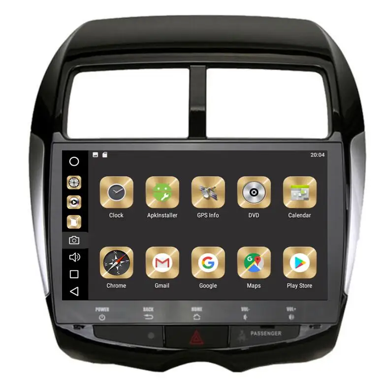 Top 4GB Ram 8-Core 32GB Rom 10.2inch Android 9.0 Car Dvd Gps For Mitsubishi ASX Radio Multimedia GPS NAVI  support steering wheel 1