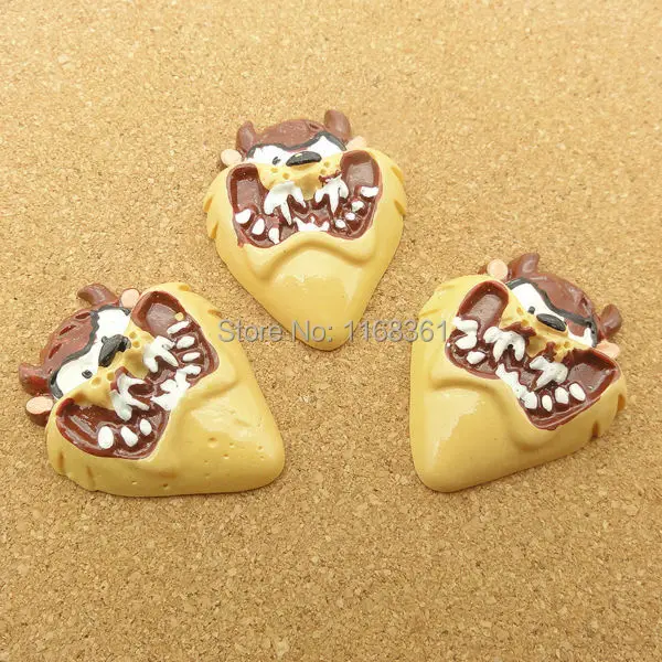 1pcs/lot resin flat back Halloween Lion cartoon animal 31mm Cabochons Hair Bow Center DIY Christmas decration C114-4