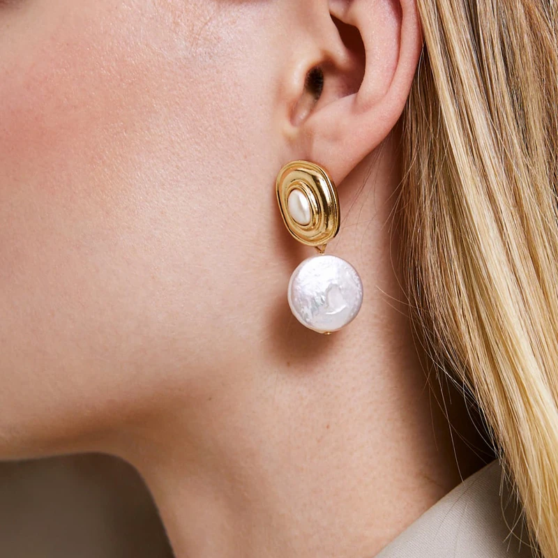 Серьги JUJIA с жемчугом/серьги/капли/aretes/корейские/модные/серьги для женщин модные