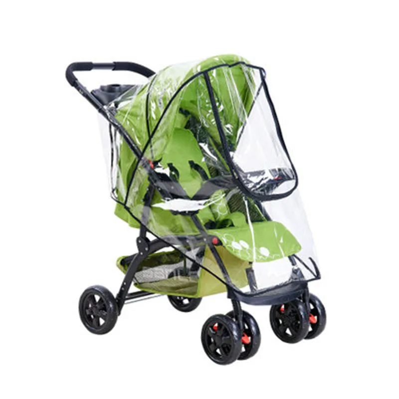 

2018 Baby Stroller Accessories Universal Waterproof Rain Cover Wind Dust Shield Zipper Open For Baby Strollers Pushchairs