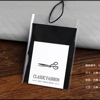 

Customization Women's men's wear clothes coated Paper Tag Hang Tags