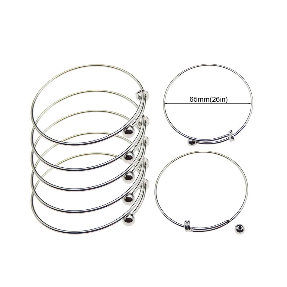 The 10pcs Fashion Bracelet Provides Stainless Steel Toner with Adjustable Copper Wire Air Bracelets Made of Homemade Jewelry