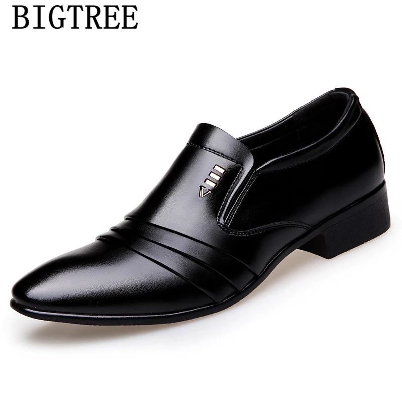 Туфли мужские классические деловые кожаные для офиса парикмахера