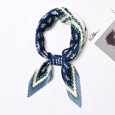 Горячая Распродажа маленький квадратный атласный шарф искусственный шелковый шарф женский элегантный женский платок аксессуары для бандан - Цвет: 60