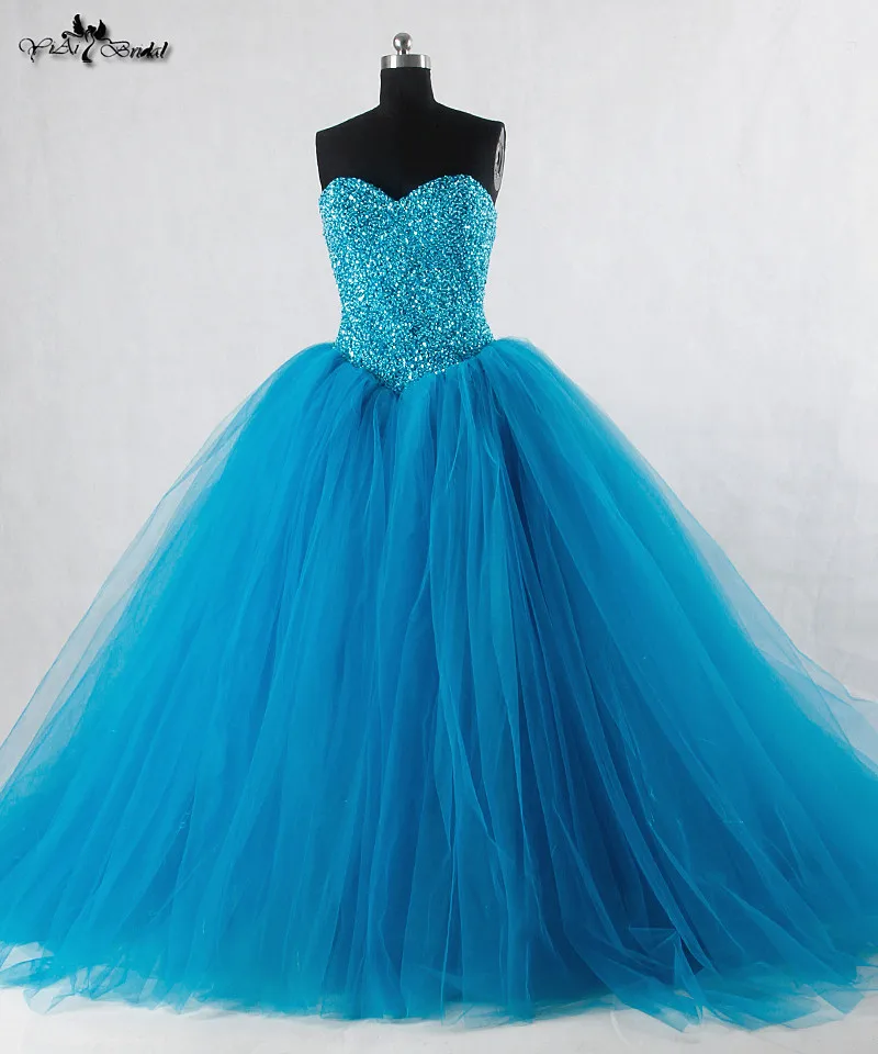 RSE943 Turquoise Quinceanera Dresses Sweet 16 Dresses Ball Gown Prom