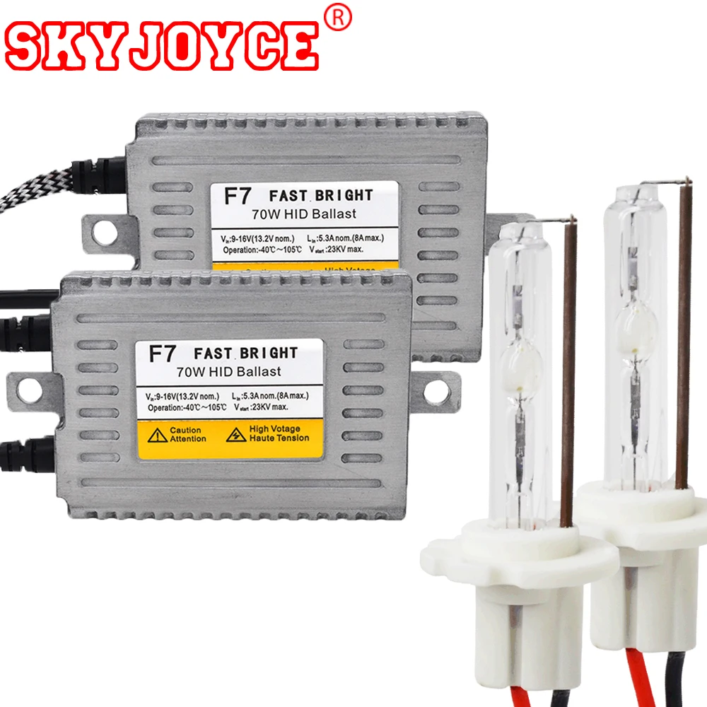 SKYJOYCE F7 70 Вт 75 12 В комплект HID быстрый металлический балласт D2H D2S D2C Быстрый Яркий hid