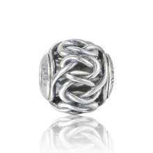 Подлинная 925 стерлингового серебра эссенция Шарм дружбы бусины с небольшим отверстием для изготовления ювелирных изделий соответствует сущности талисманы браслет