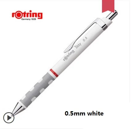 Rotring 0,35 мм/0,5 мм 0,7 мм/1,0 мм Tikky механический карандаш красный черный синий белый Plactis ручка держатель автоматический карандаш ручка для рисования - Цвет: 0.5 White