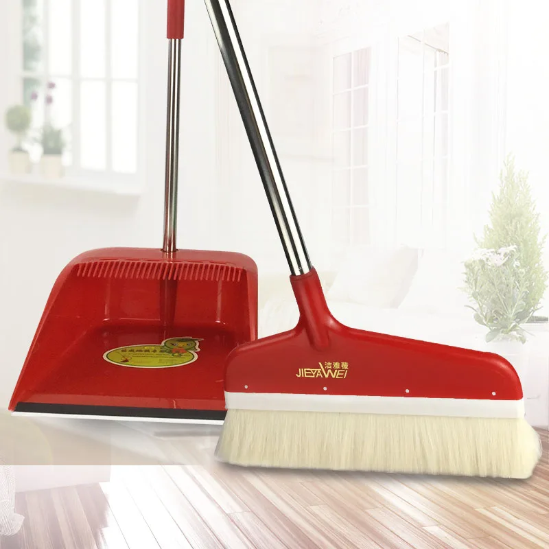 wool broom set dustpan soft Sweep wooden floor ceramic tile tatami Anti