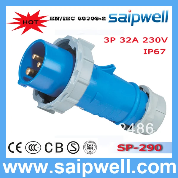 

HOT Sale32A 3P+E IP67 Waterproof Industrial Plugs Connectors with CEE/ICE