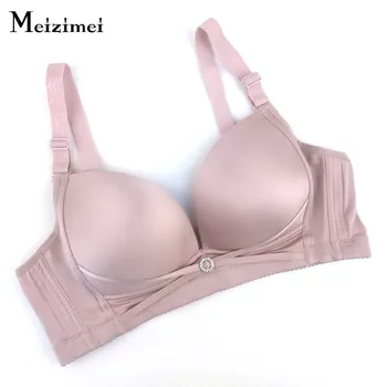 

Meizimei Bras For Women Crop Tops Super Push Up Bh Seamless Bralette Lingerie Sexy intimates Wireless Brassiere Girl Plus size