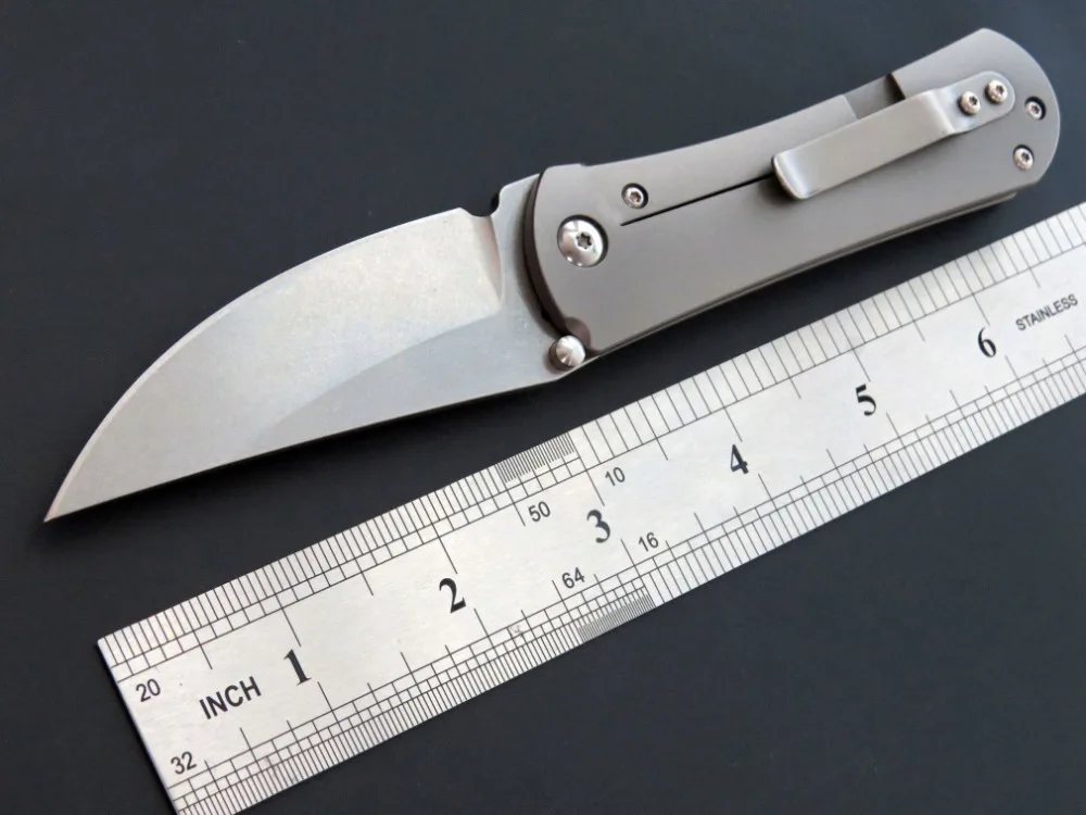 Высокое качество EF902 ся нож D2 стальное лезвие TC4 titanium сплав ручка из нержавеющей