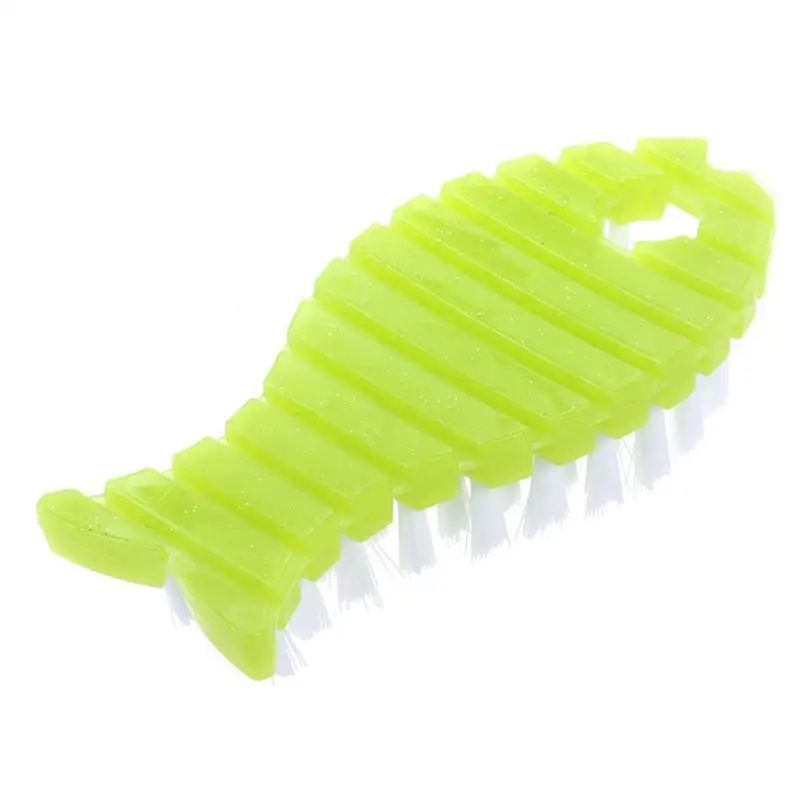 Fish Shaped Cleaning Brush Kitchen Cleaner Dishwashing Cooker Scrubber