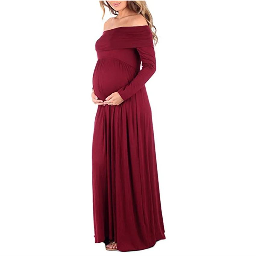 Benemaker, Осенние Длинные платья для беременных, женское платье с цветочным принтом для беременных, одежда с длинным рукавом для беременных женщин, кормящих YC002