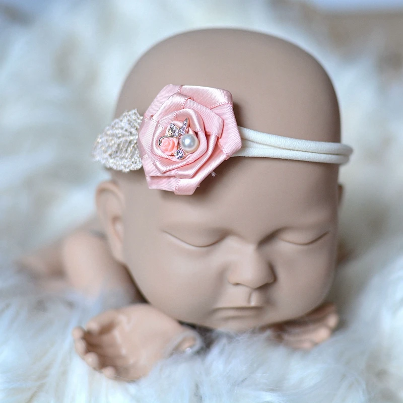 3 pieces/set Newborn Photography Props 2018 hot-sell Child  Headwear Lace bowknot Accessory baby girl headband
