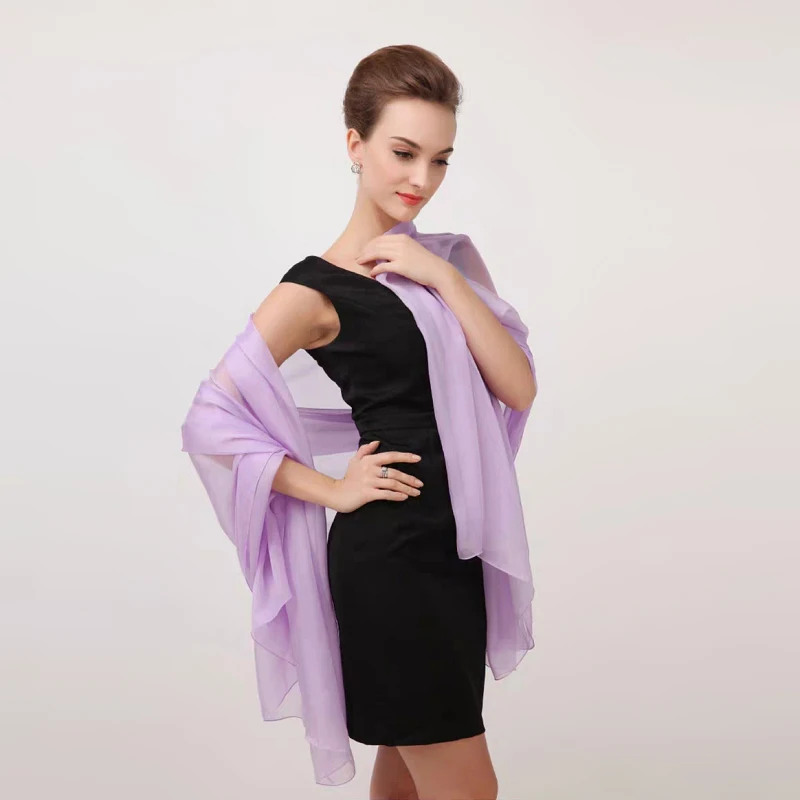 

Muslim Hijab 100% Real Silk Long Scarf Beach Sunscreen Plus Size 180*90 cm Wrap Soft Scarves Women Violet Purple Cape Shawl