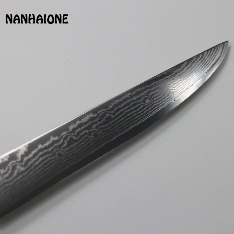 NANHAIONE универсальный нож из дамасской стали 5 дюймов zebra деревянная ручка кухонный