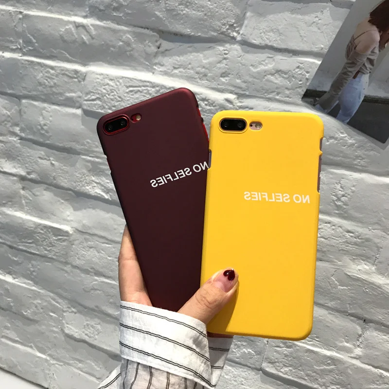 Мобильный телефон чехол для iPhone 6 6s 7 8 Plus простой анти-английский желтый красный