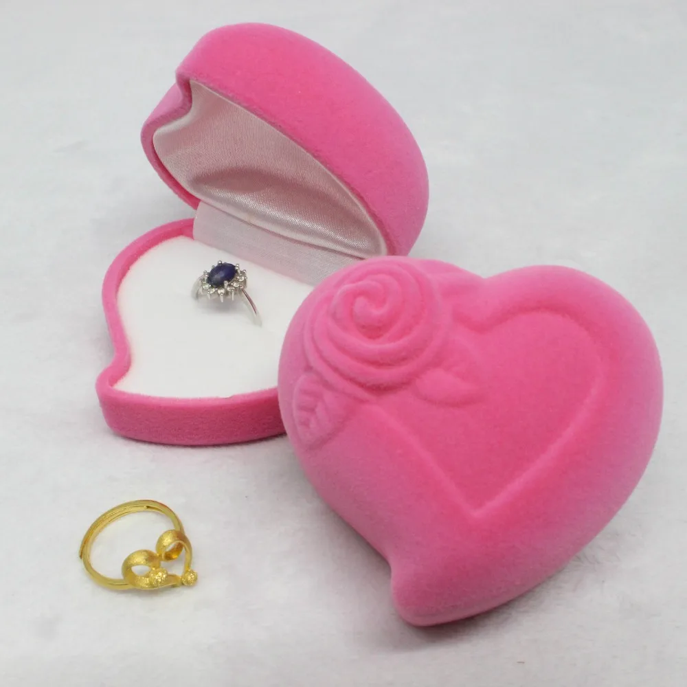 Jantenth Package Box Romantic Pink Heart Ring Boxes Love