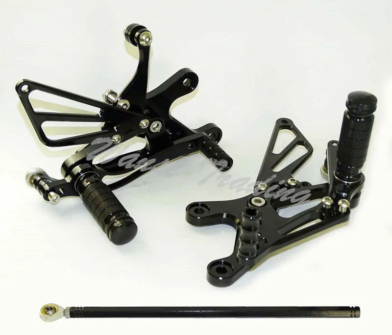 Waase для Yamaha YZF R1 1998 1999 2000 2001 ЧПУ Регулируемый Rider задний комплект Rearset подножка подножки - Цвет: Black