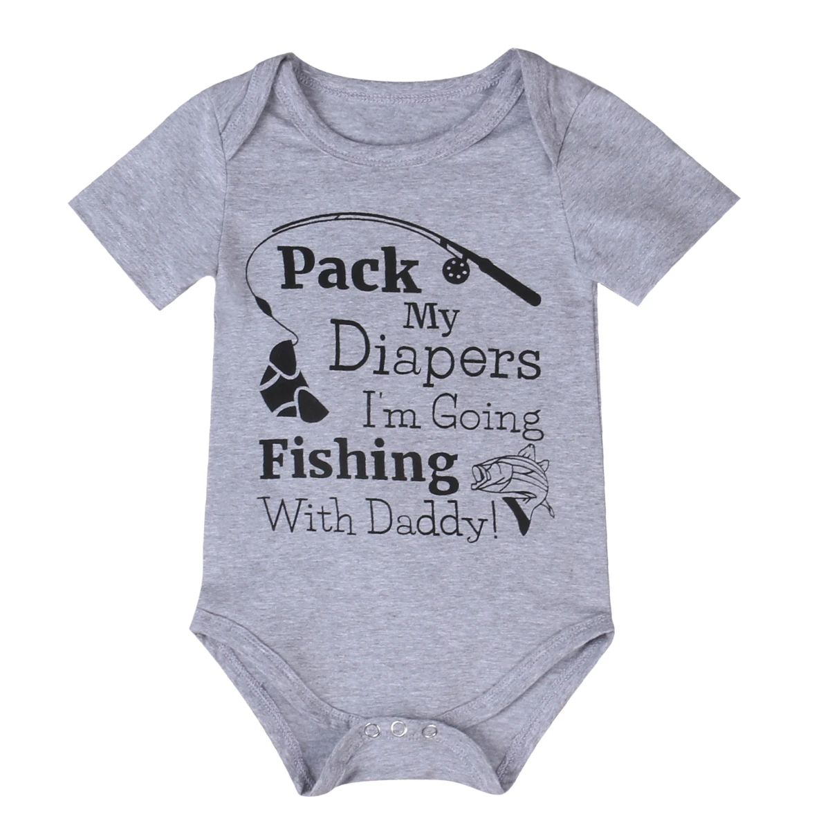 baby fishing shirt romper