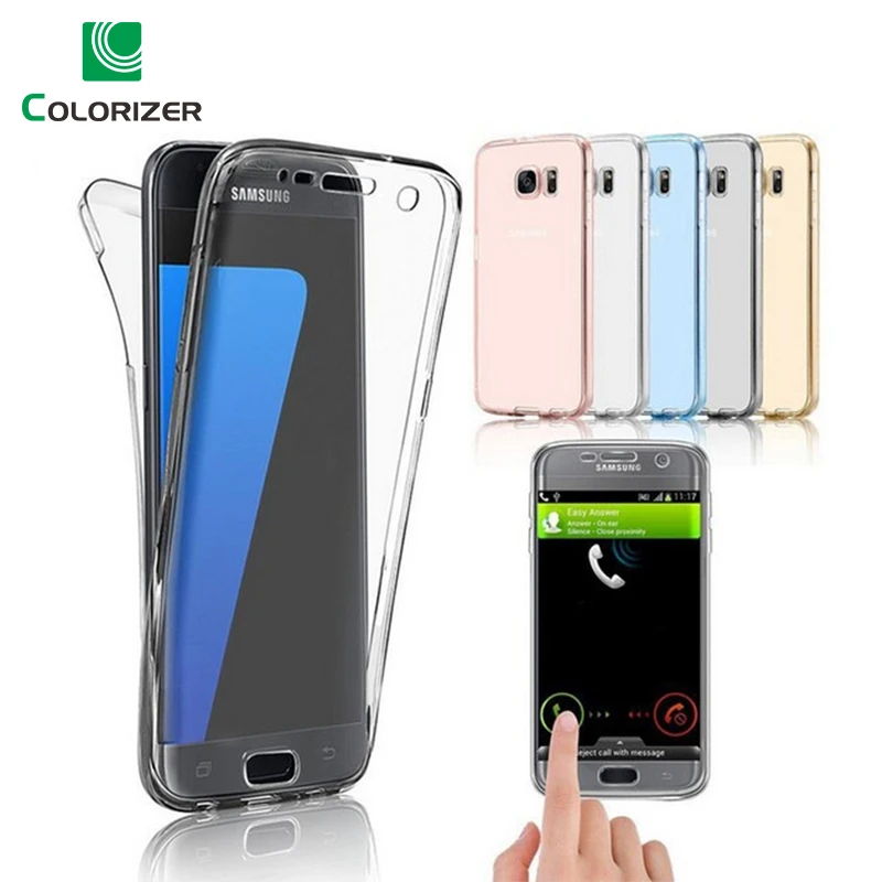 

Luxury 360 Full Protection Case For Samsung Note 9 8 S9 S8 Plus S7 S6 Edge Soft Clear Silicone Cover For A8 A7 A5 A3 J7 J5 J3